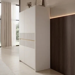 Orlano - Dressoir - Beige - 95x42x147 cm