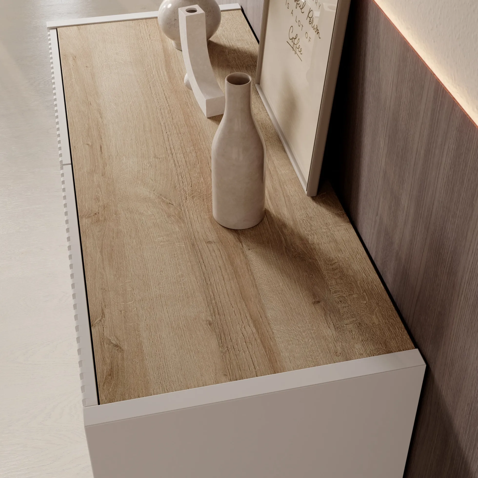 Orlano - Dressoir - Beige - 105x42x86 cm