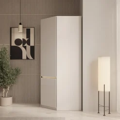 Orlano - Kledingkast hoek - Beige - 89x89x197 cm
