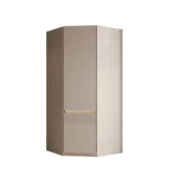 Orlano - Kledingkast hoek - Beige - 89x89x197 cm