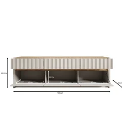 Orlano - TV-Meubel - Beige - 160x42x51 cm