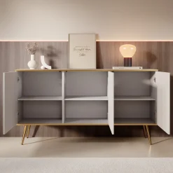 Orleans - Dressoir - Wit - 160x39x85 cm