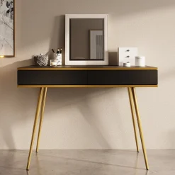 Orleans - Kaptafel - Zwart - 102x50 cm