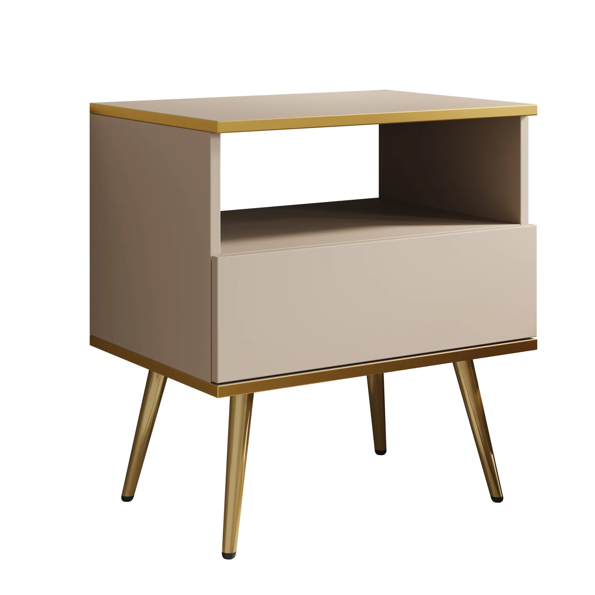 Orleans - Nachtkastje - Beige - 54x39x59 cm