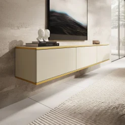 Orleans - TV-Meubel - Beige - 175x32x30 cm