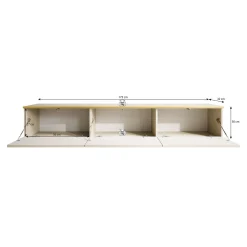 Orleans - TV-Meubel - Beige - 175x32x30 cm