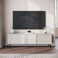 Orvana 2 - TV-Meubel met 2 deuren - Beige - 174x40x60 cm