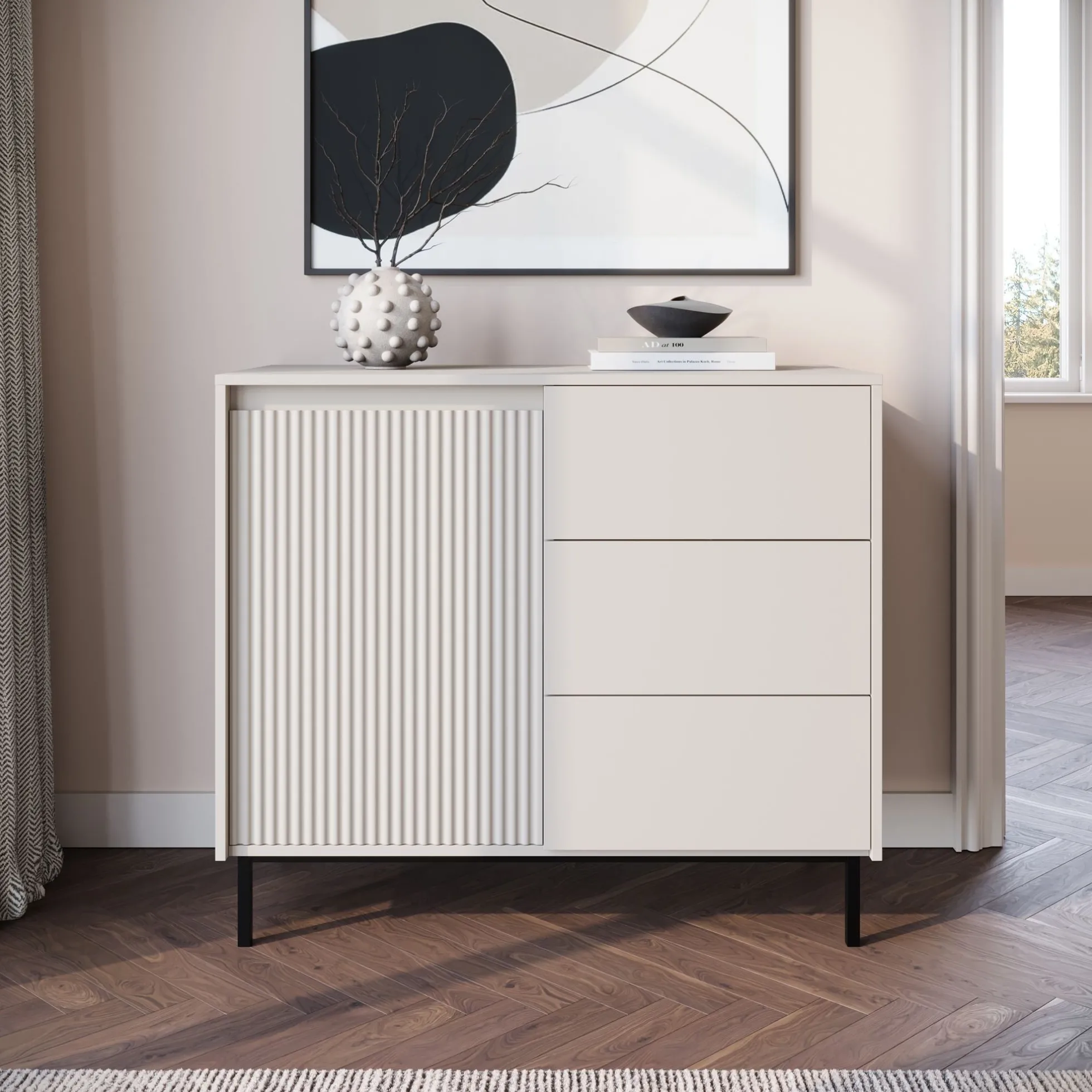 Orvana - Dressoir - Beige - 103x50x90 cm