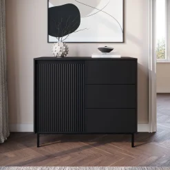 Orvana - Dressoir - Zwart - 103x50x90 cm