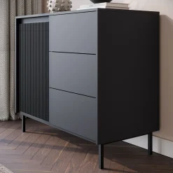 Orvana - Dressoir - Zwart - 103x50x90 cm