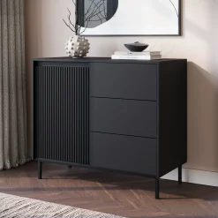 Orvana - Dressoir - Zwart - 103x50x90 cm