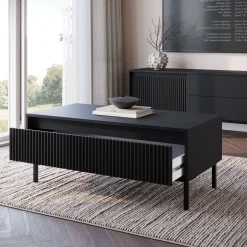 Orvana - Salontafel met lade - Zwart