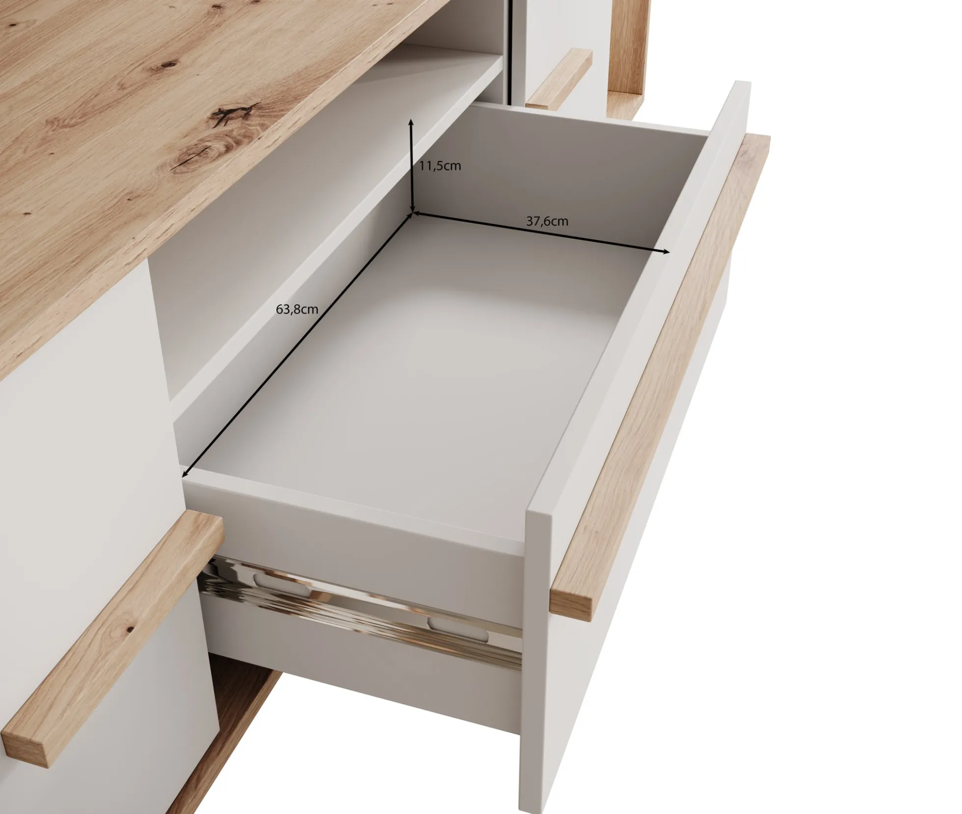 Oswald - TV-Meubel - Wit - 189 cm