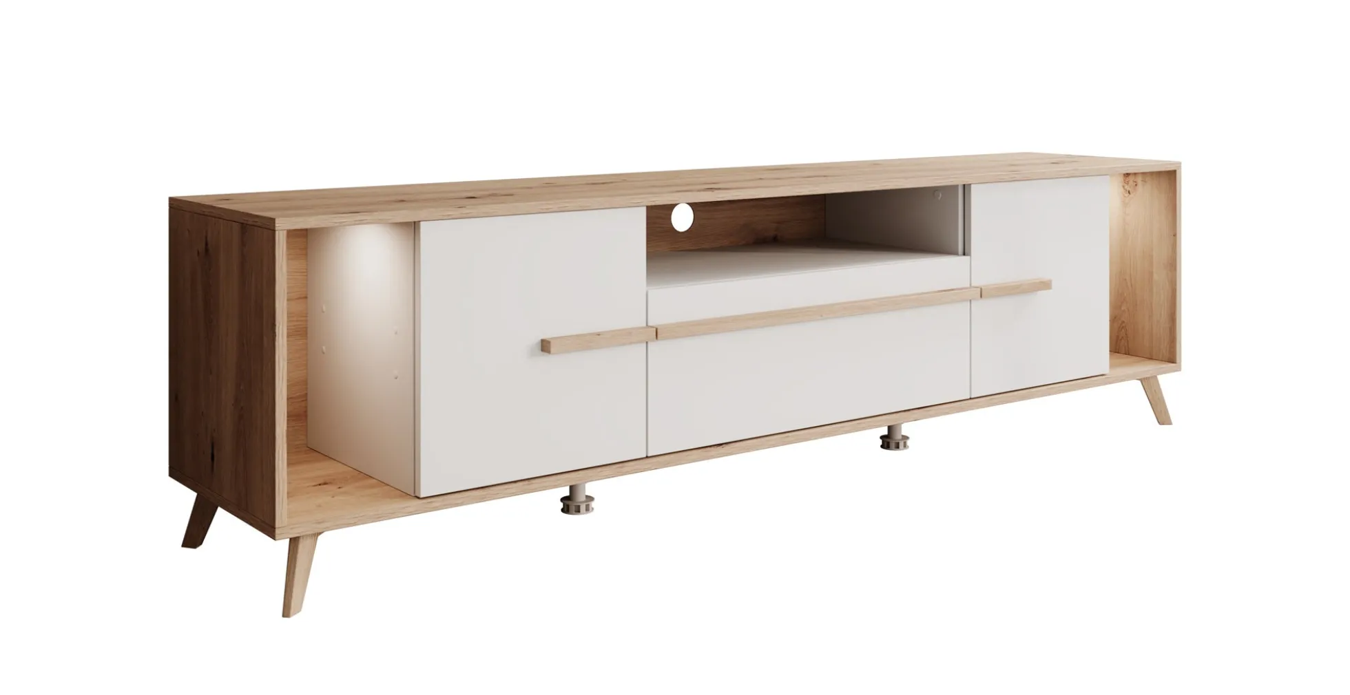 Oswald - TV-Meubel - Wit - 189 cm