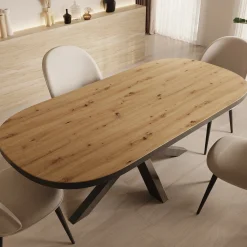 Ovelis - Eetkamertafel - Eikenpatroon - 209x100x77 cm