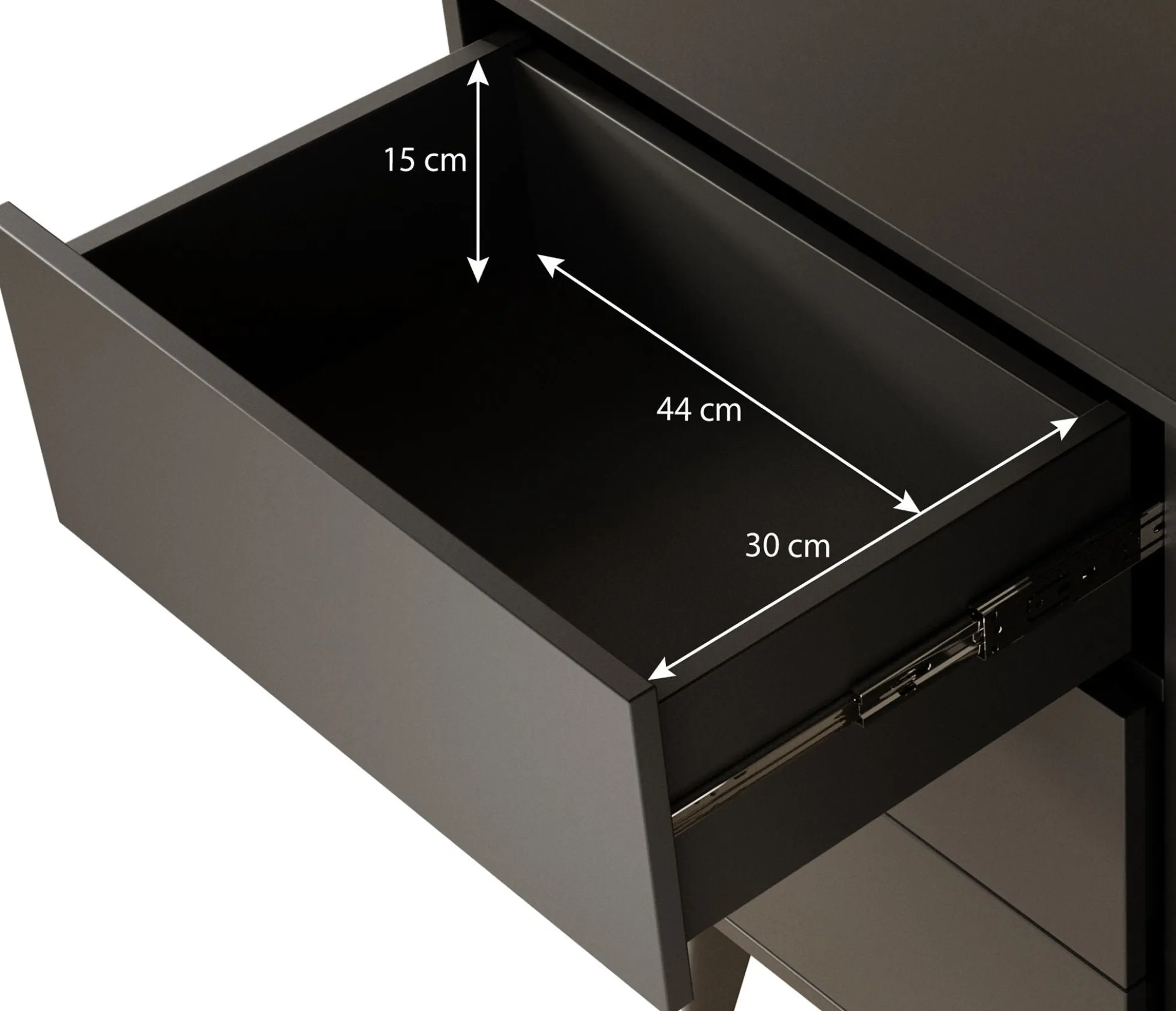 Palladium - Dressoir - Eiken/zwart - 104x39x83 cm