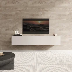 Palm - TV-Meubel - Beige - 160x40x30 cm