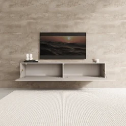 Palm - TV-Meubel - Beige - 160x40x30 cm