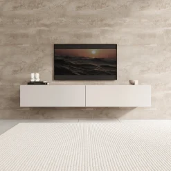 Palm - TV-Meubel - Beige - 180x40x30 cm