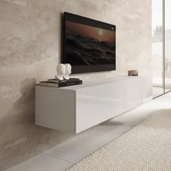 Palm - TV-Meubel - Wit - 160x40x30 cm