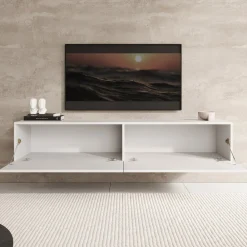 Palm - TV-Meubel - Wit - 160x40x30 cm