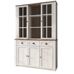 Parello 7 - Buffetkast - Wit/eiken - 130x43x199 cm
