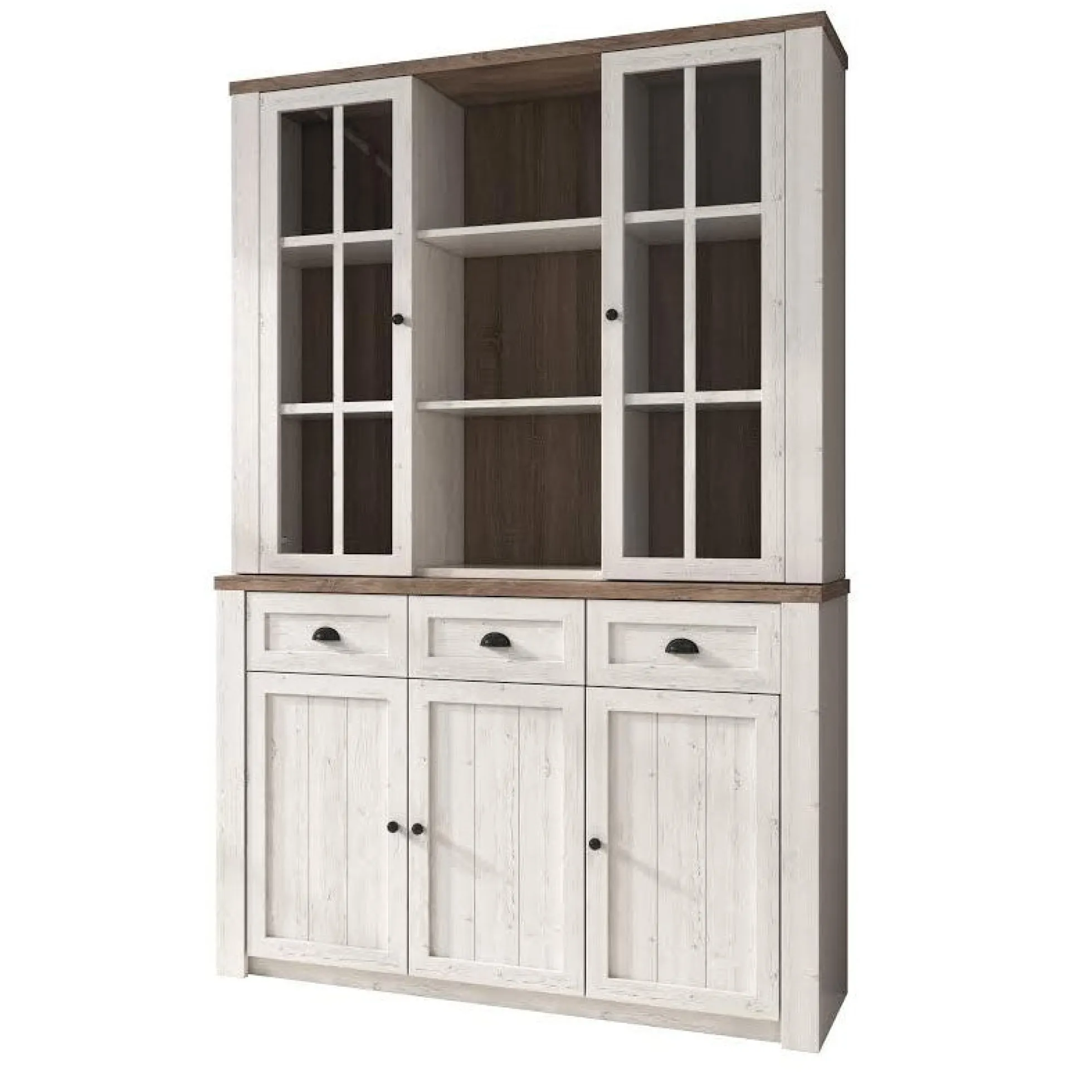Parello 7 - Buffetkast - Wit/eiken - 130x43x199 cm