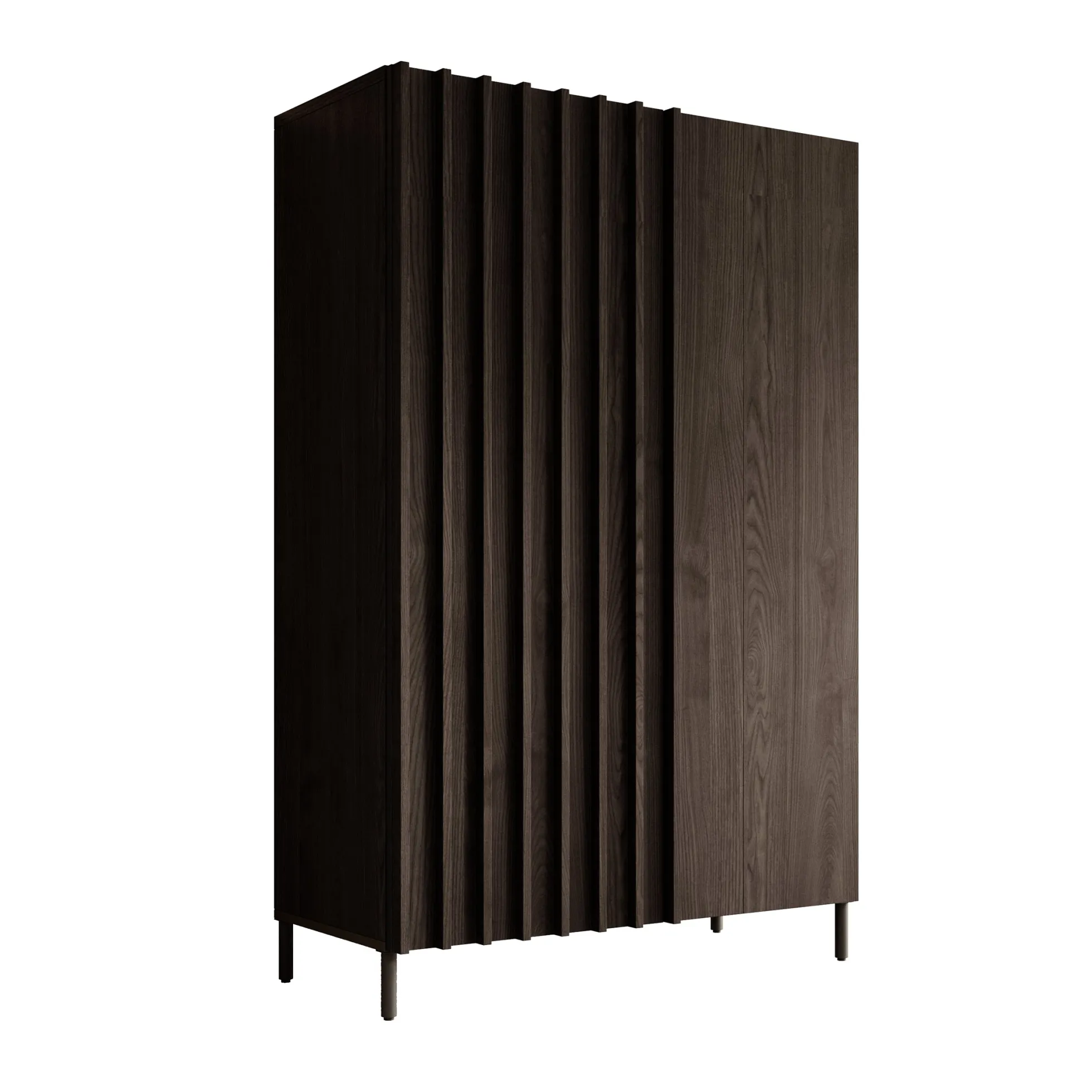 Paz - Dressoir - Donker eiken - 92x44x144 cm