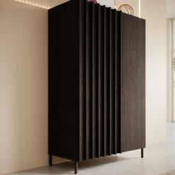 Paz - Dressoir - Donker eiken - 92x44x144 cm