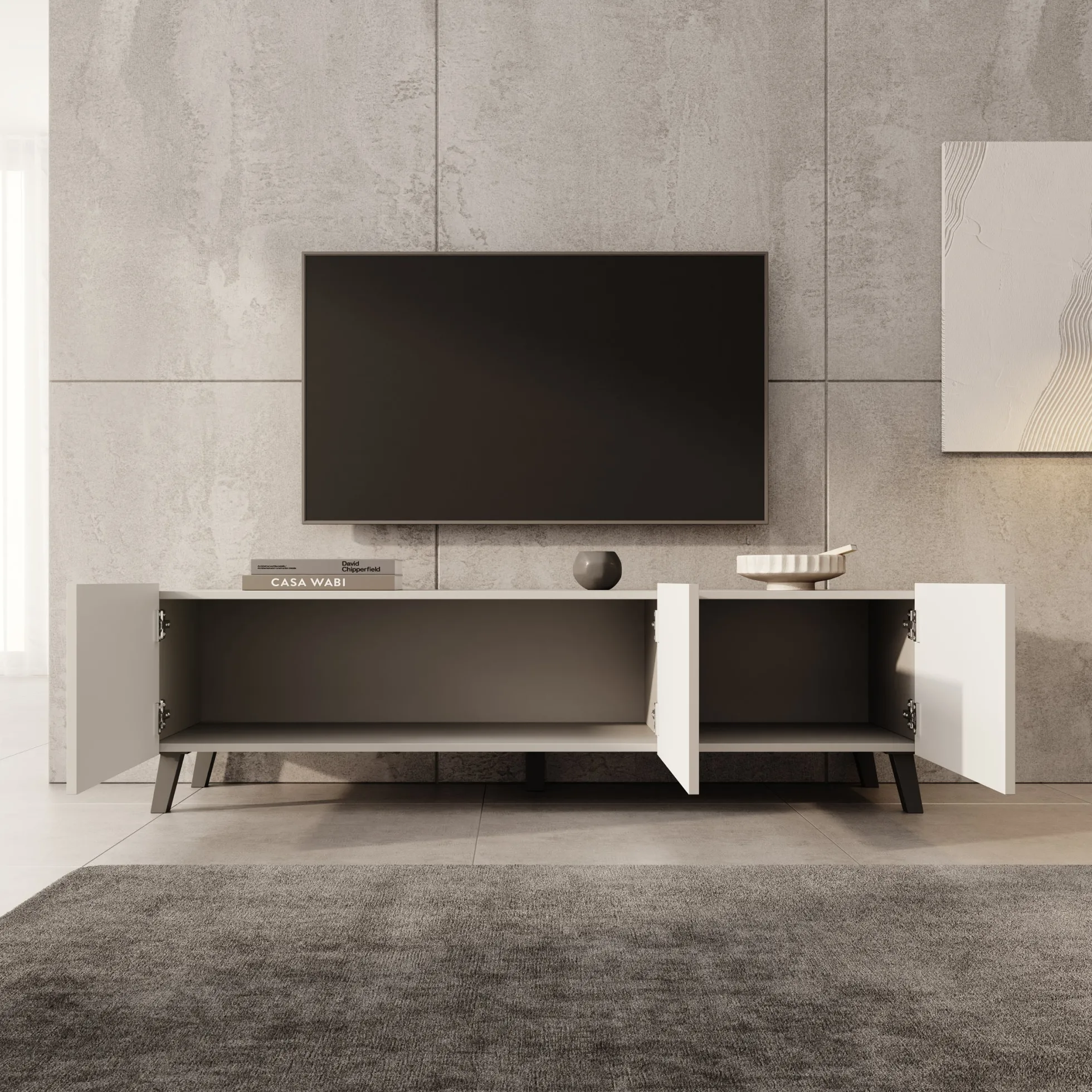 Pepinos 2 - TV-Meubel - Beige - 150x42x44 cm