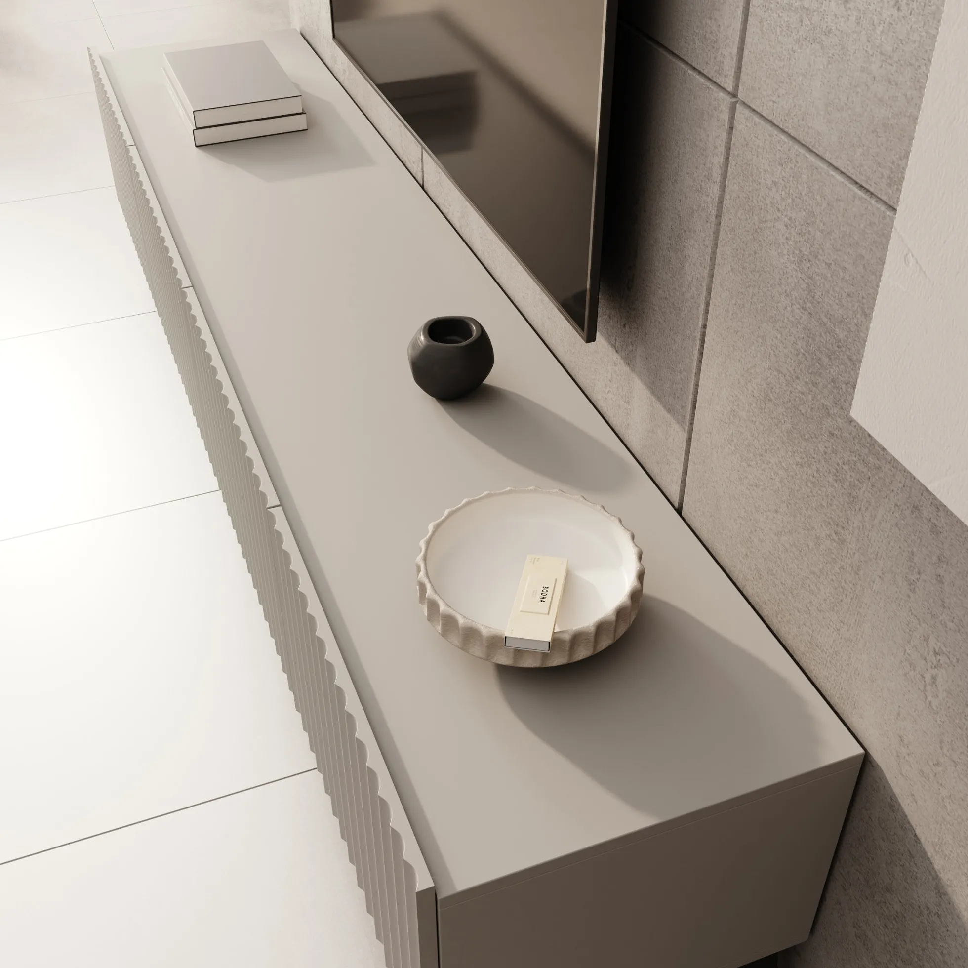 Pepinos 2 - TV-Meubel - Beige - 200x42x44 cm