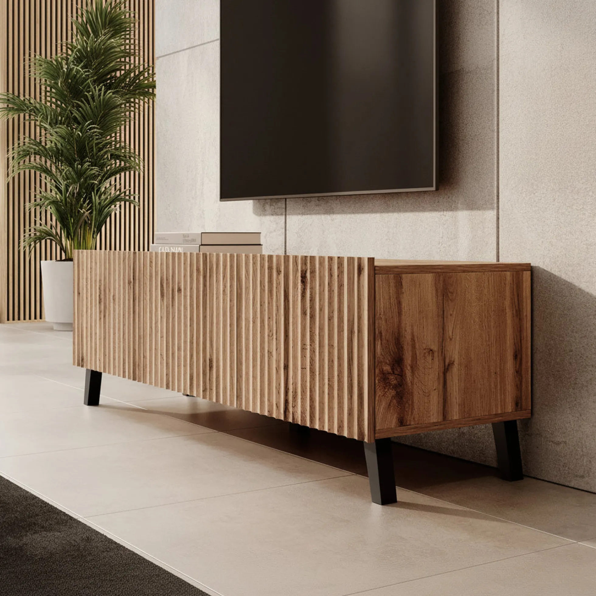 Pepinos 2 - TV-Meubel - Eiken - 150x42x44 cm