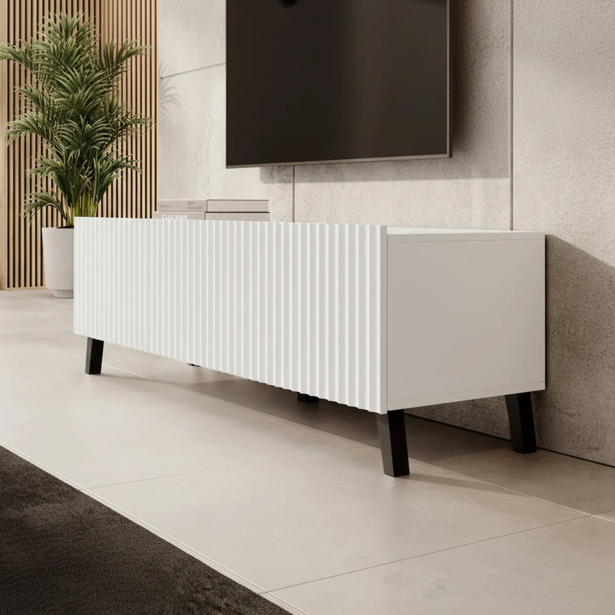 Pepinos 2 - TV-Meubel - Wit - 150x42x44 cm