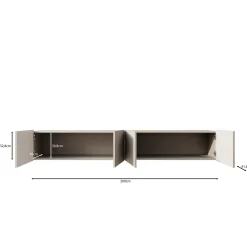 Pepinos - TV-Meubel - Beige - 200x42x33cm