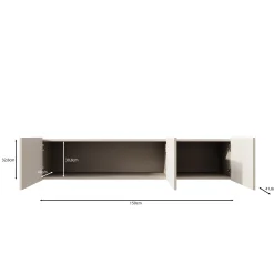 Pepinos - TV-Meubel - Beige - 150x42x33 cm