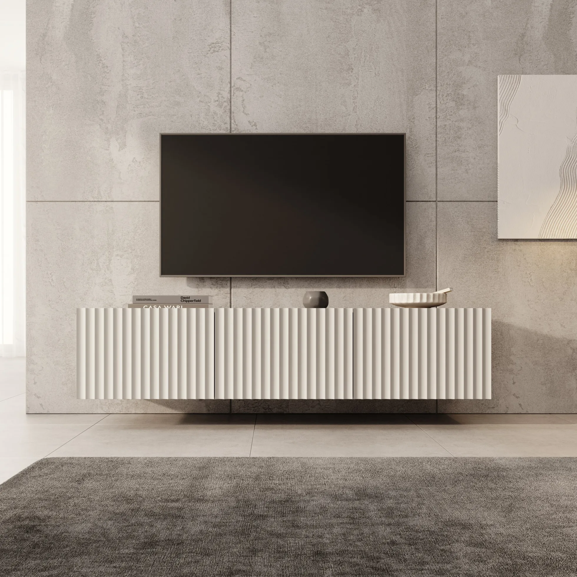 Pepinos - TV-Meubel - Beige - 150x42x33 cm