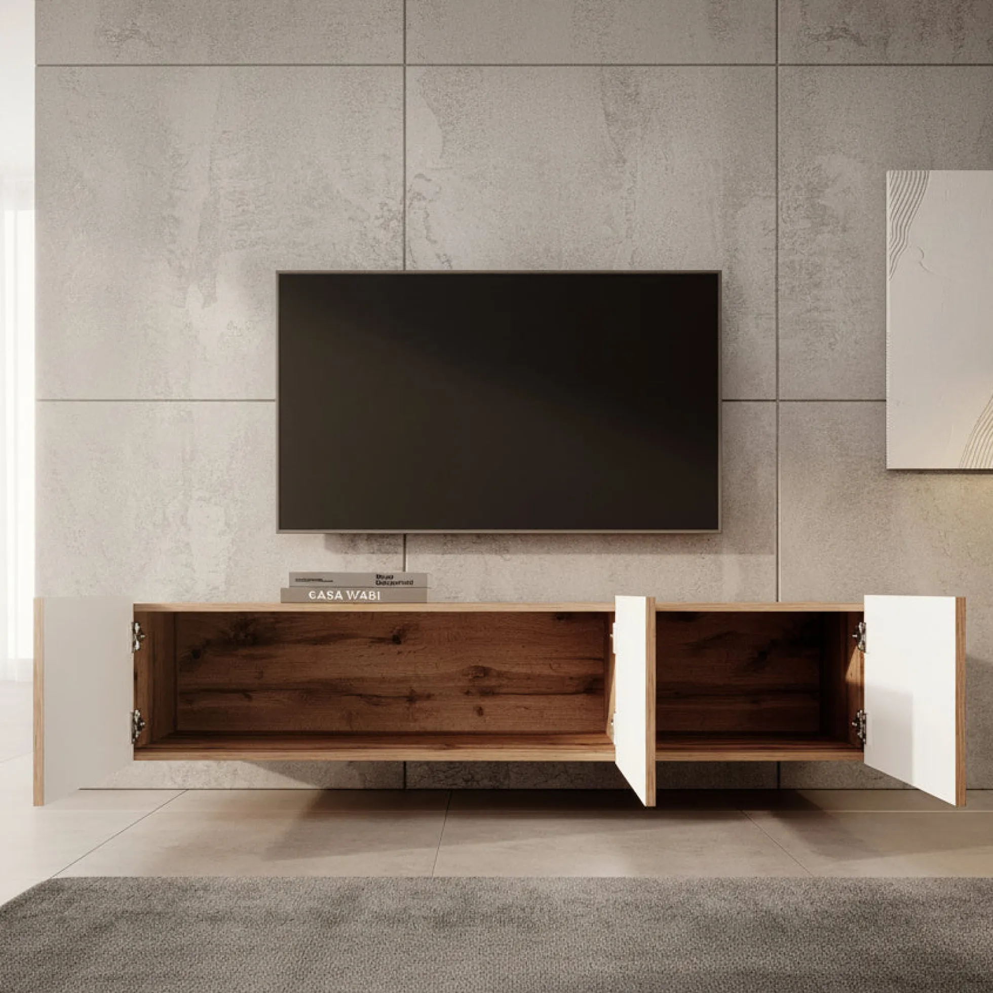 Pepinos - TV-Meubel - Eiken - 150x42x33 cm