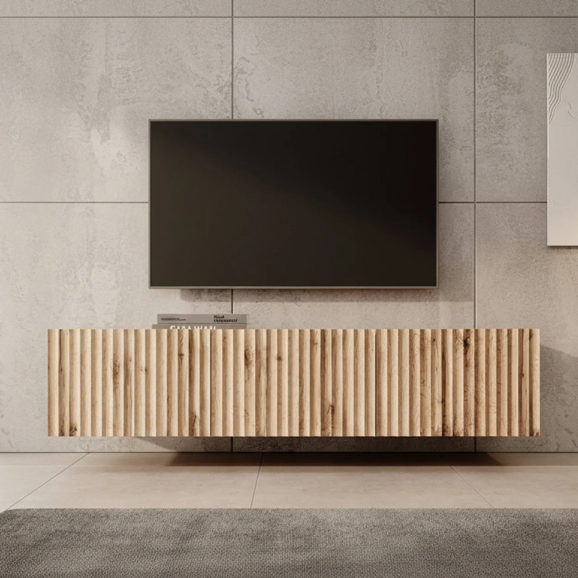 Pepinos - TV-Meubel - Eiken - 150x42x33 cm