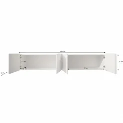 Pepinos - TV-Meubel - Eiken - 200x42x33 cm