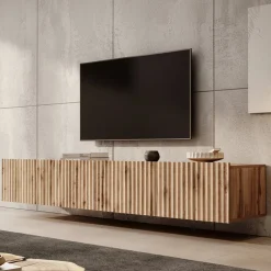 Pepinos - TV-Meubel - Eiken - 200x42x33 cm