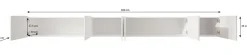 Pepinos - TV-Meubel - Mat zwart - 300x42x33 cm