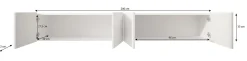 Pepinos - TV-Meubel - Wit - 200x42x33 cm