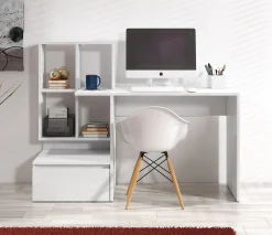 Pierre 2 - Bureau - Wit - 145x52 cm