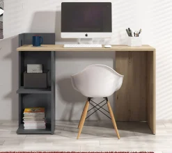 Pierre - Bureau - Eiken/antraciet - 120x52 cm