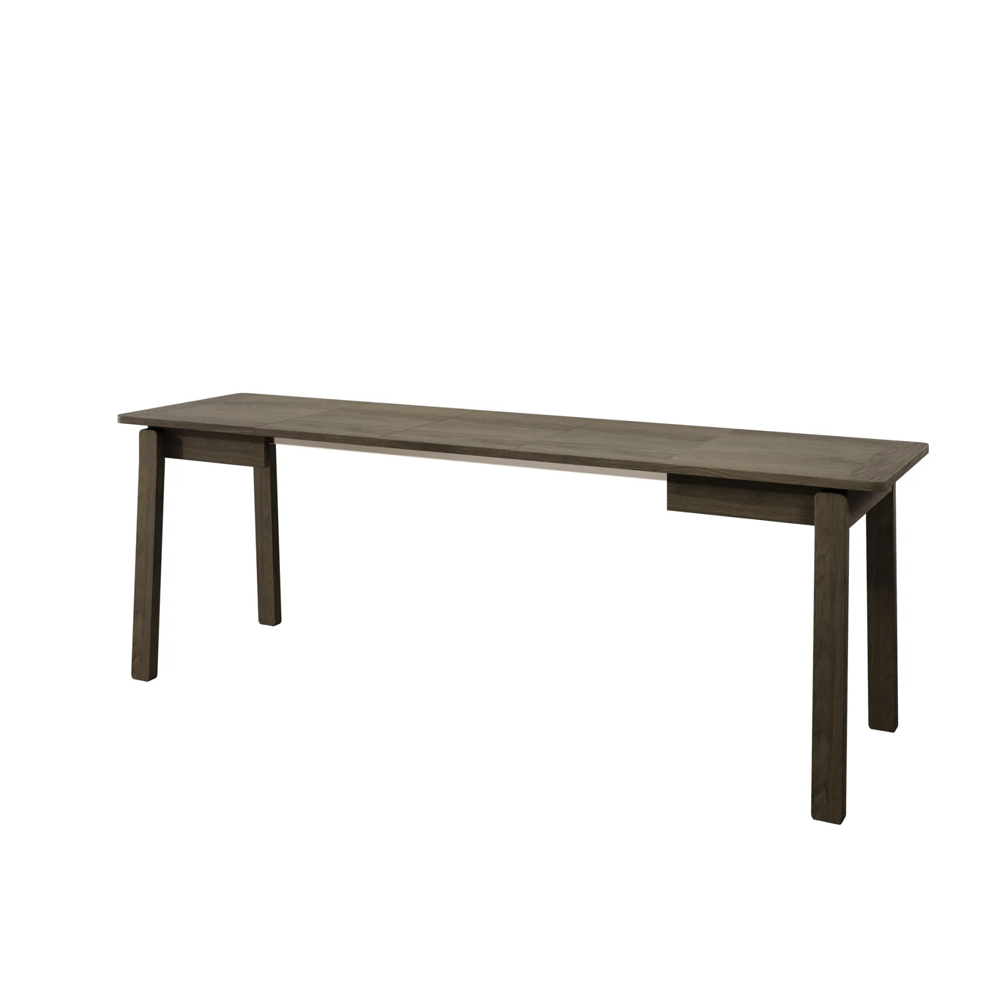 Portino - Eetkamertafel - Donker eiken - 104-224x60x77 cm