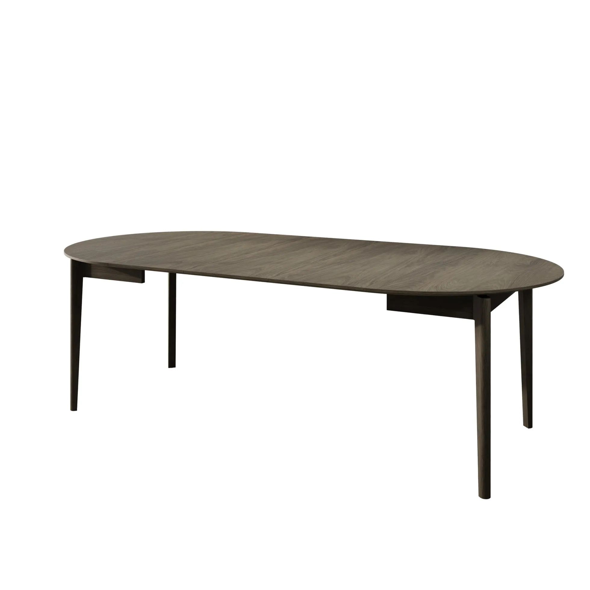 Portino - Eetkamertafel - Donker eiken - 120-240x120x77 cm