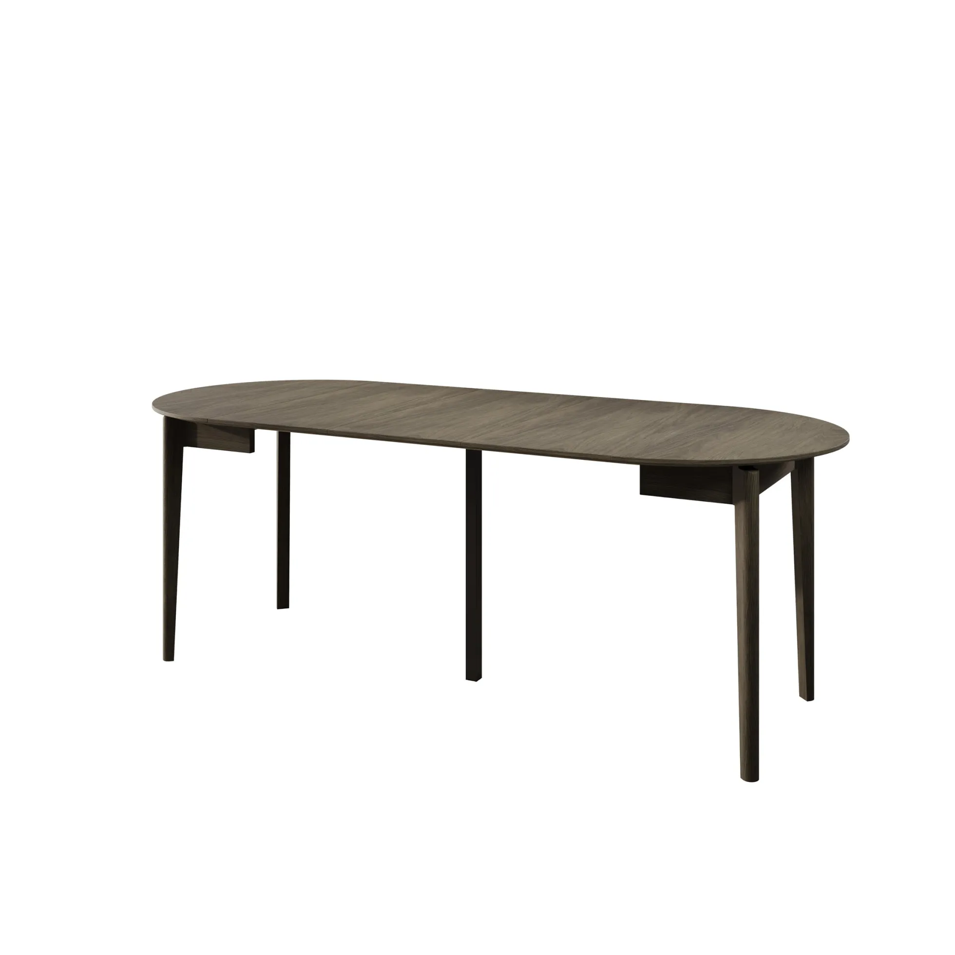 Portino - Eetkamertafel - Donker eiken - 90-210x90x77 cm