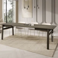 Portino - Eetkamertafel - Donker eiken - 149-269x85x77 cm