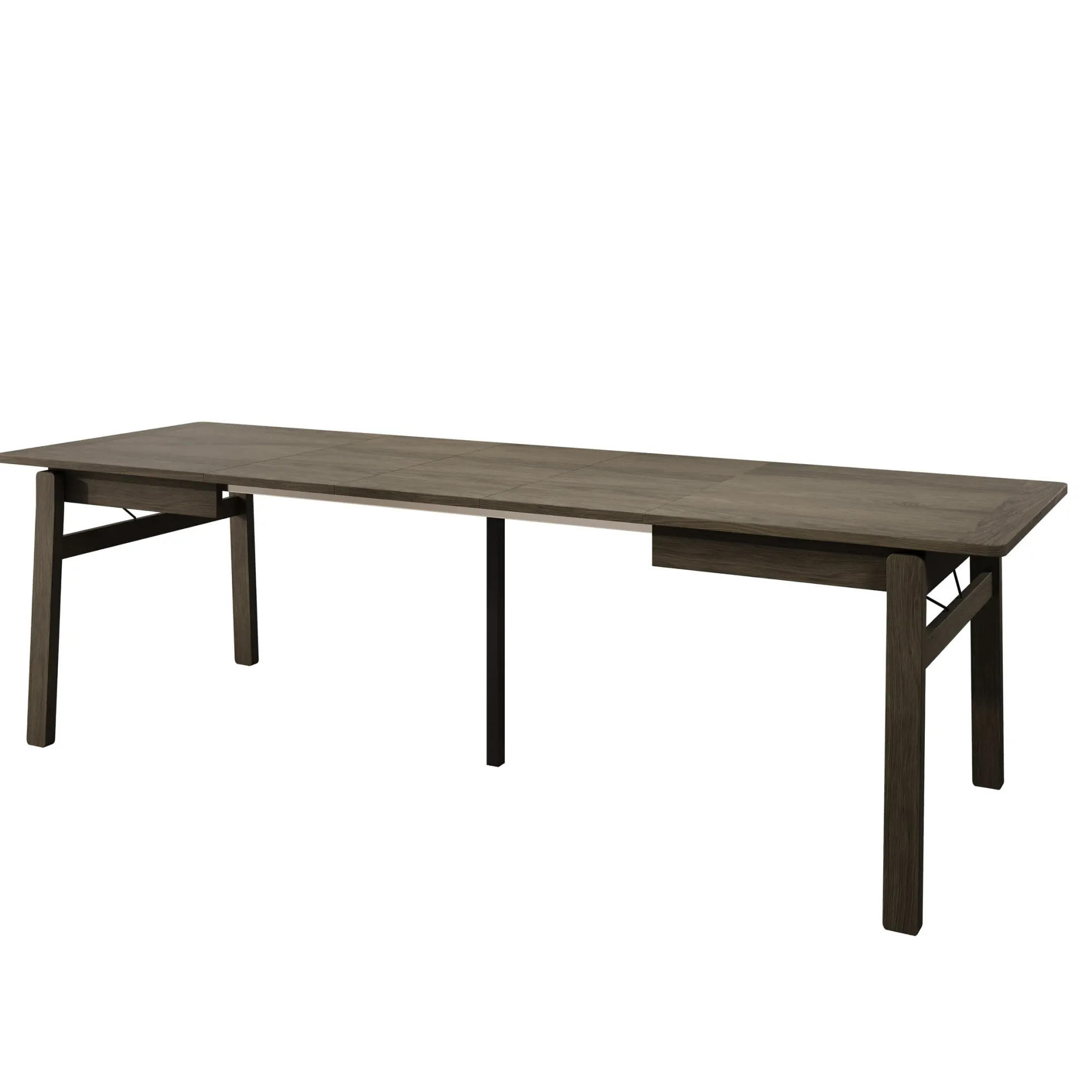 Portino - Eetkamertafel - Donker eiken - 149-269x85x77 cm