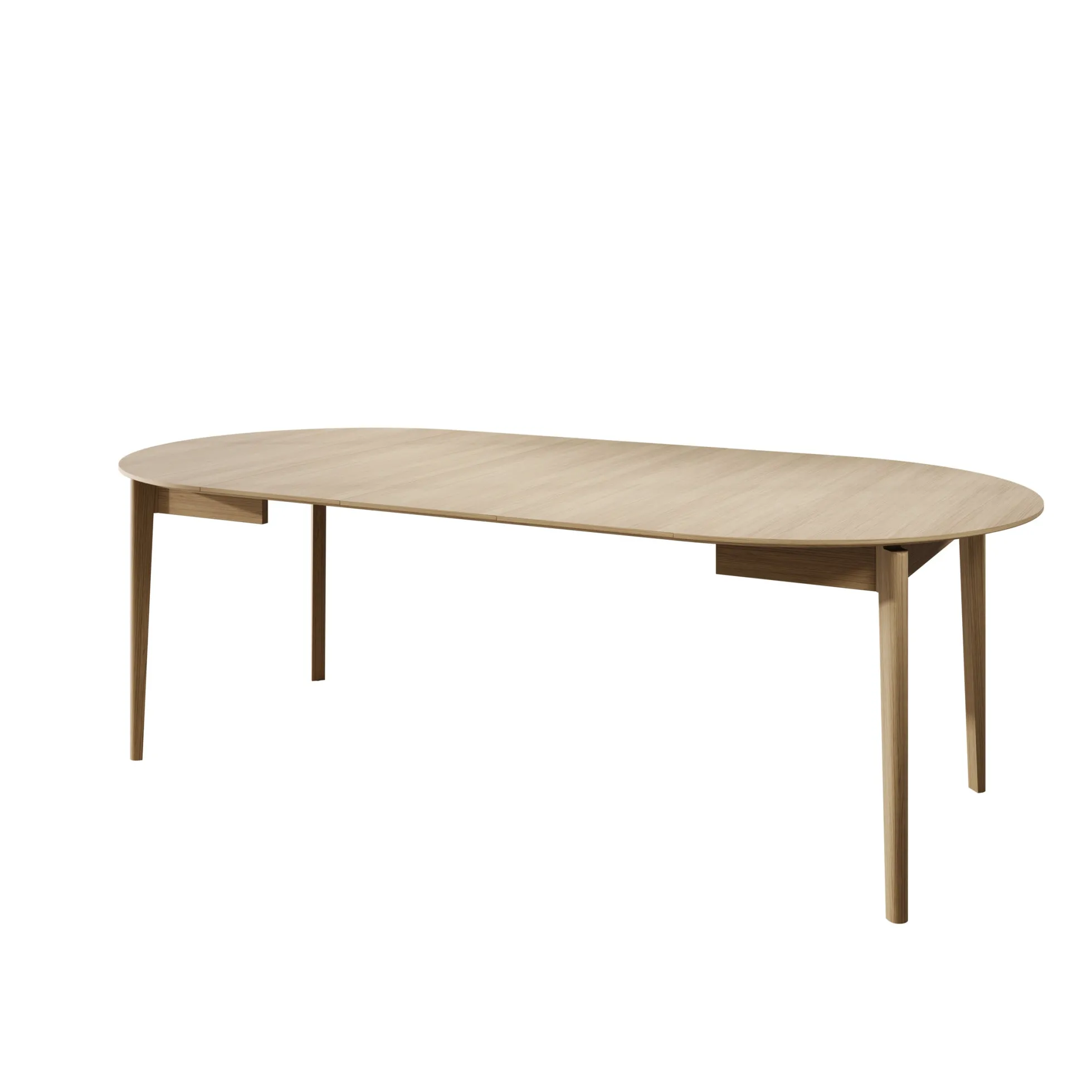 Portino - Eetkamertafel - Licht eiken - 120-240x120x77 cm
